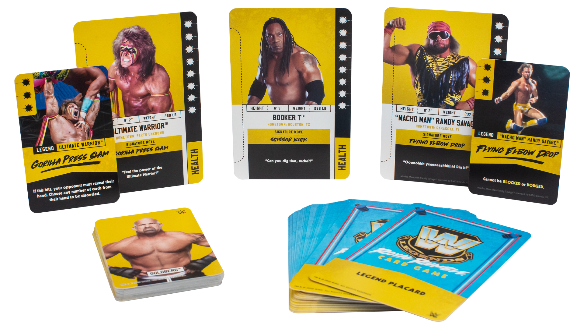 WWE Legends Royal Rumble Card Game layout