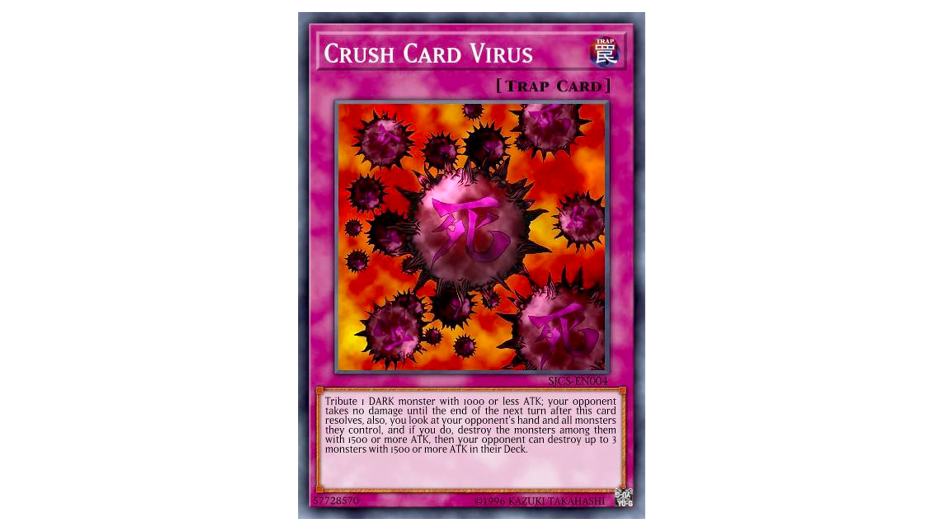 yu gi oh card crush card virus