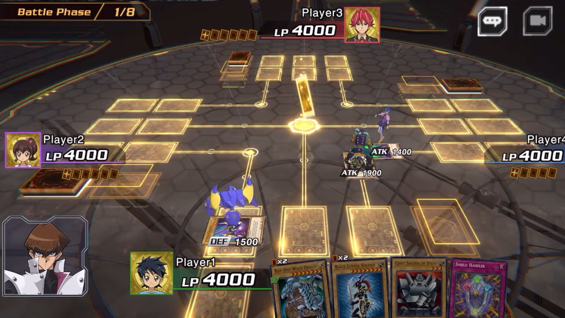 A screenshot from the announcement trailer for Yu-Gi-Oh! Cross Duel from Konami.
