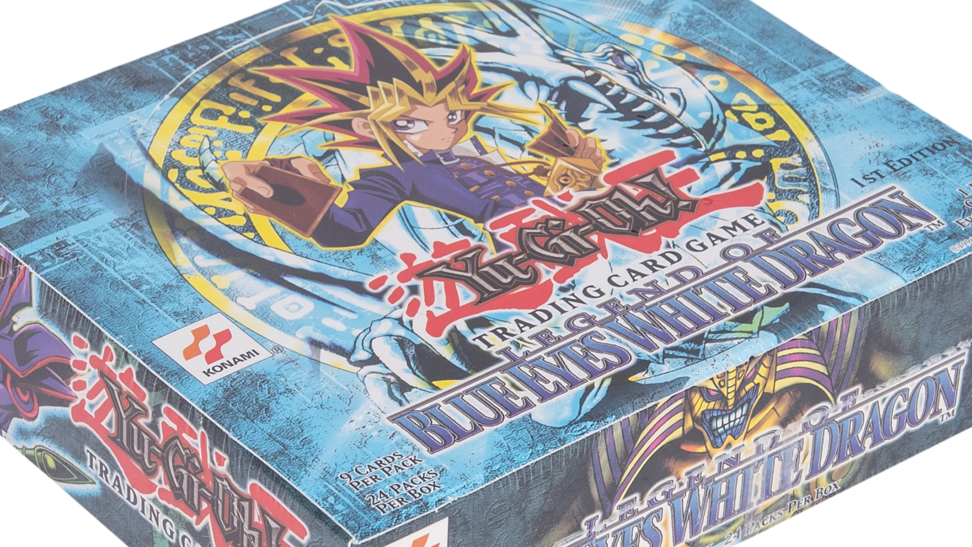 Stock in US YUGIOH CARDS Legend of Blue Eyes White Dragon LOB-K Booster Box 